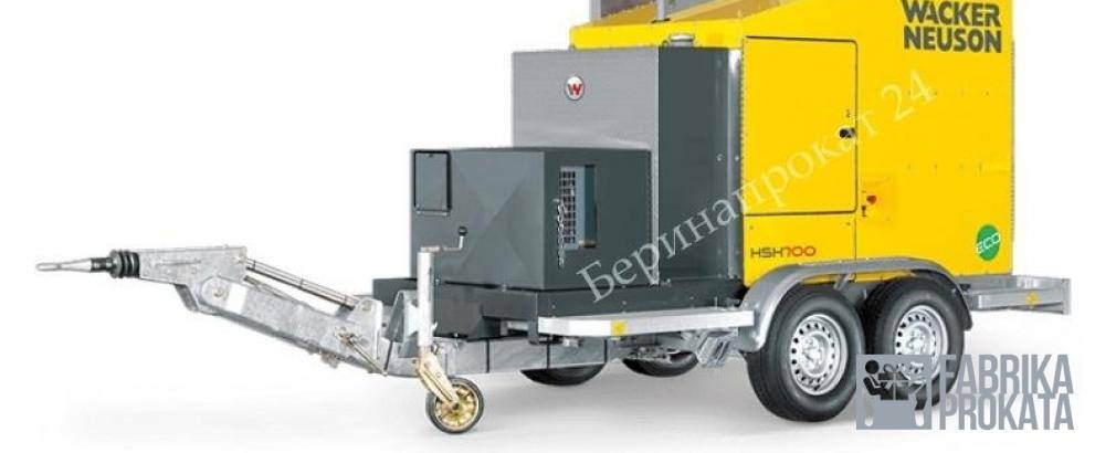Rent the installation of the warm-up to warm surfaces, Wacker Neuson HSH 700