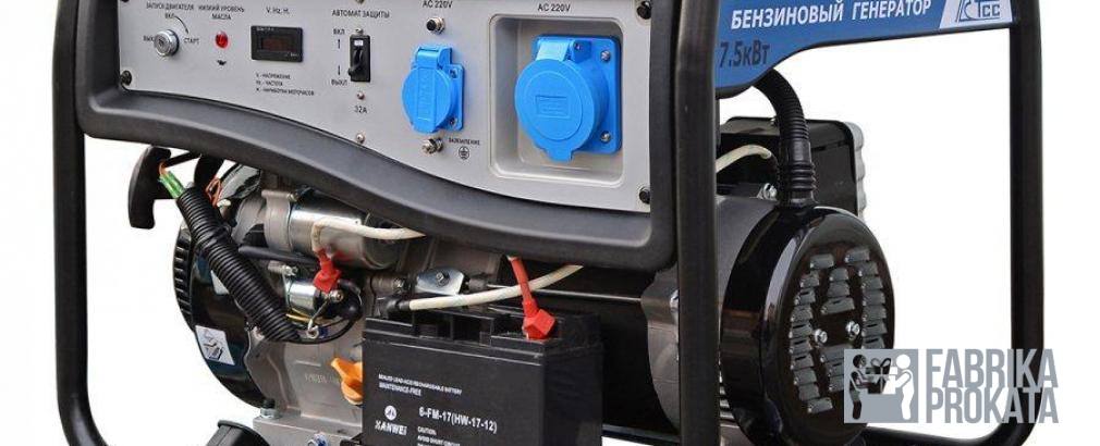 Rent a gasoline generator TSS SGG-7500 (5 KW)
